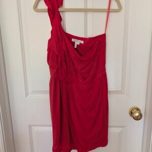 BCBGENERATION One Shoulder Grecian Ruffled Mini Dress